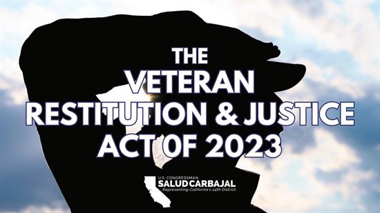 The Veteran Restitution and Justice Act 