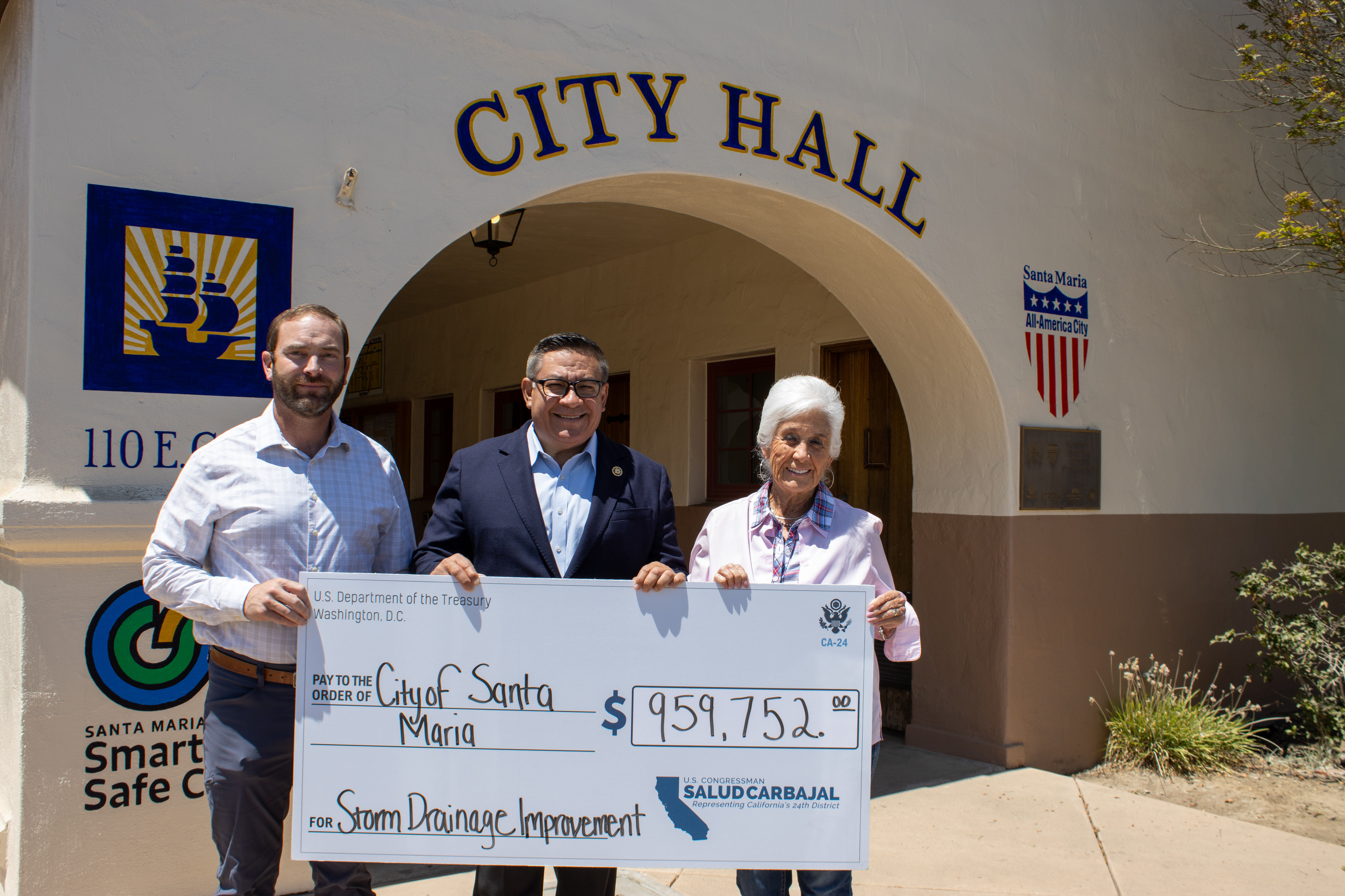 Congressman Carbajal Highlights $959,752 Federal Investment Improving Santa Maria Storm Drainage