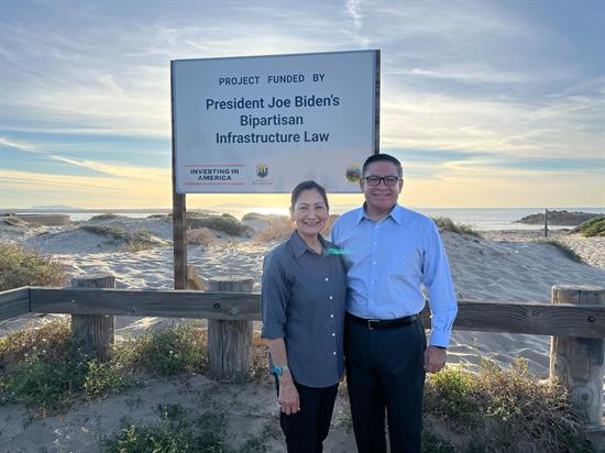 Rep. Carbajal and U.S. Secretary of the Interior Deb Haaland